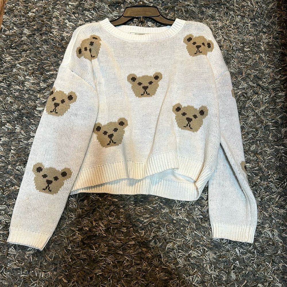 “No comment” girls knitted sweater